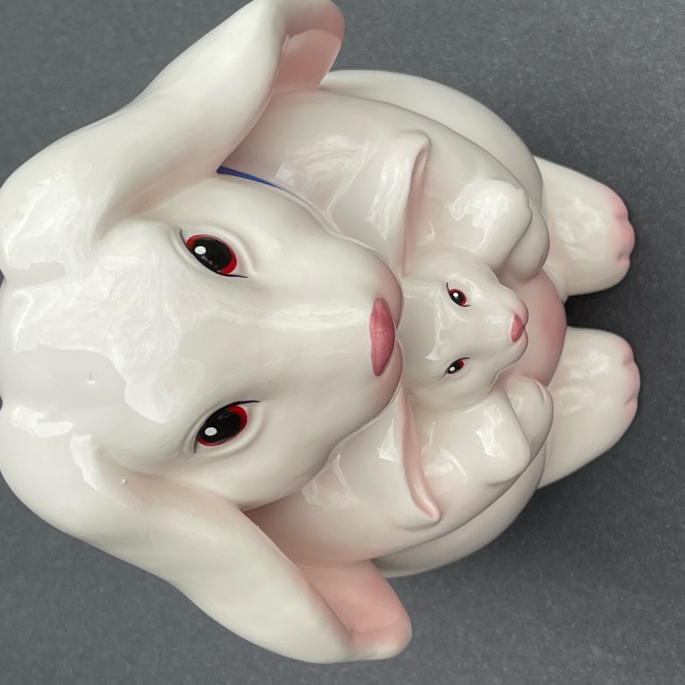 Coin Bank - Ceramic Rabbit Easter - Picture 4 of 4